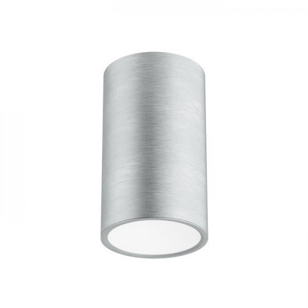 Faretto da incasso MEA da soffitto cilindrico alluminio pettinato 230V E27 18W