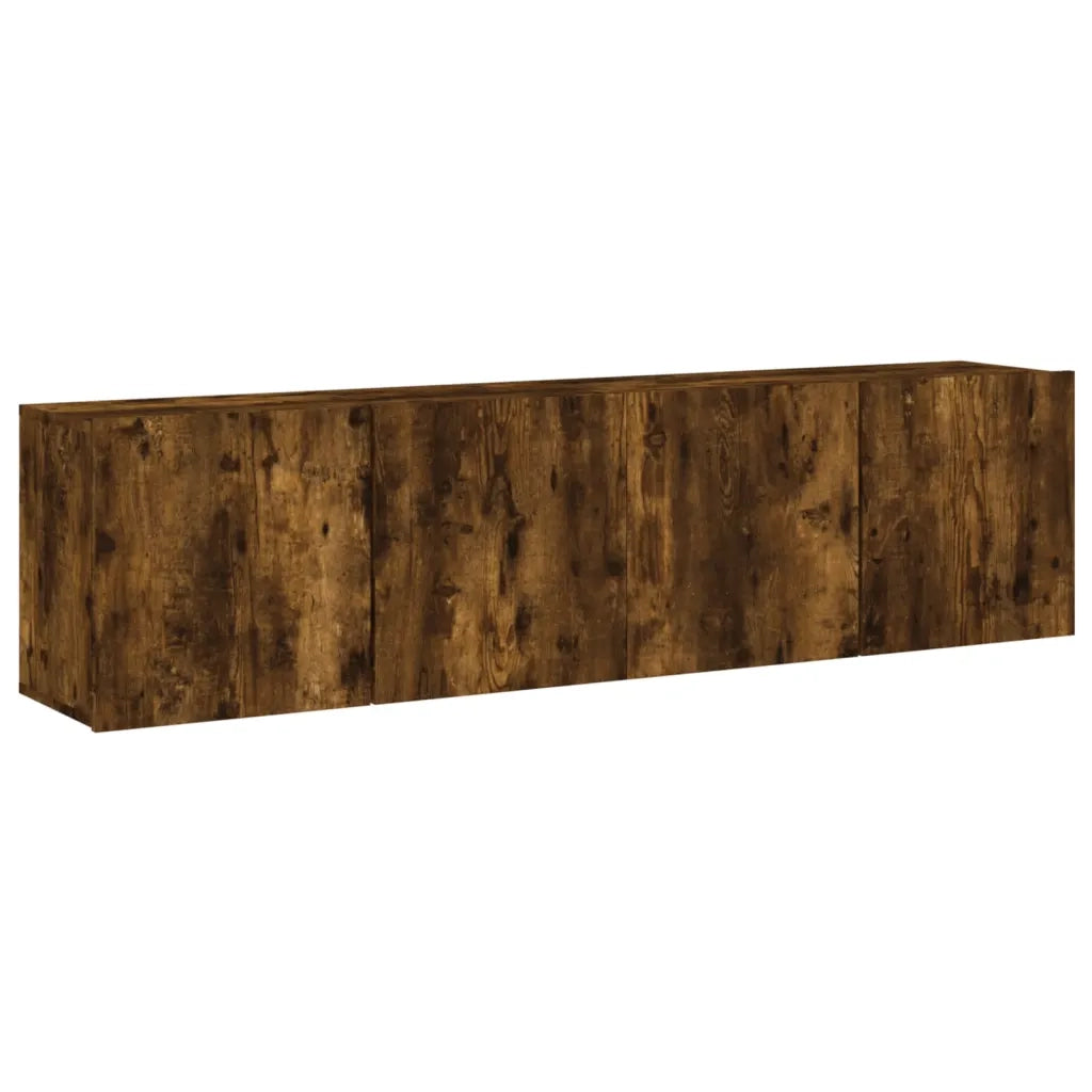 Mobili TV a Parete 2pz Rovere Fumo 80x30x41 cmcod mxl 86102