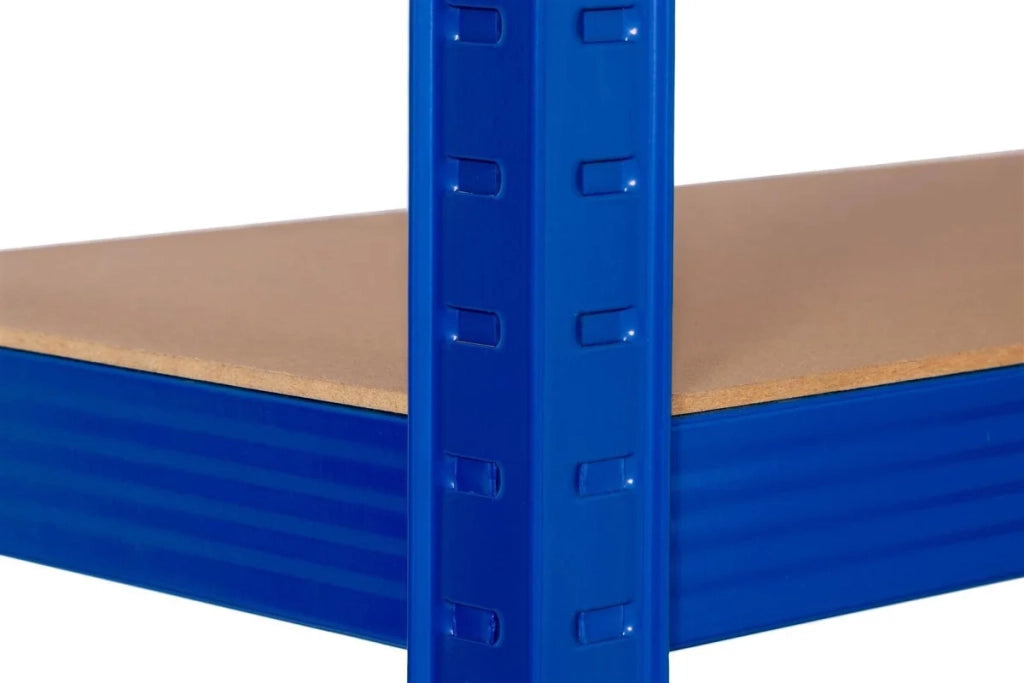 SET 2x ripiani resistenti, 90 x 40 x 180 cm, verniciati blu