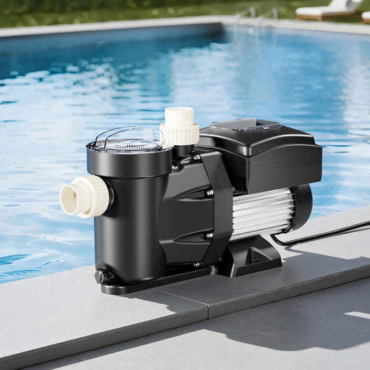 Pompa piscina per ricircolo con velocità regolabile 750W 21000l/h 17m Pompa di circolazione