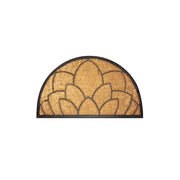 Zerbino Brixo Cocorub Mezzaluna Loto 45x75 cm – Fibra di Cocco, Supporto in Gomma, Design Loto