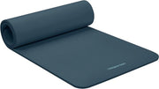 Mat di yoga 1/2 pollice spessore - mat di yoga antiscivolo con estensione per fitness - blu oceano - per uomini e donne