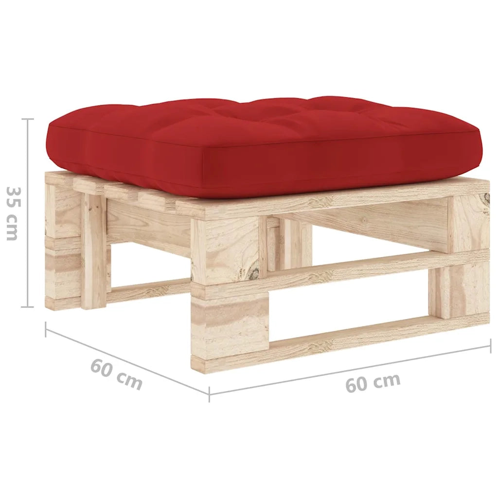 Mobili da Giardino-Ottomana da Giardino Pallet in Legno di Pino Impregnato 486356