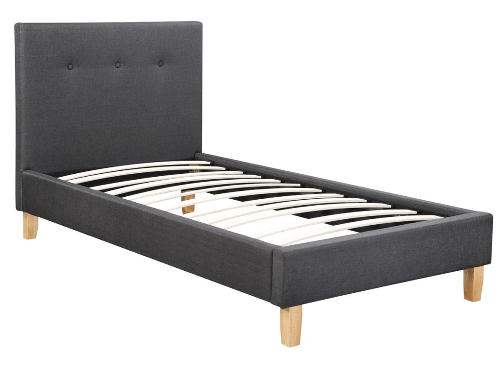 Letto "Elise"-90 x190cm -Grigio