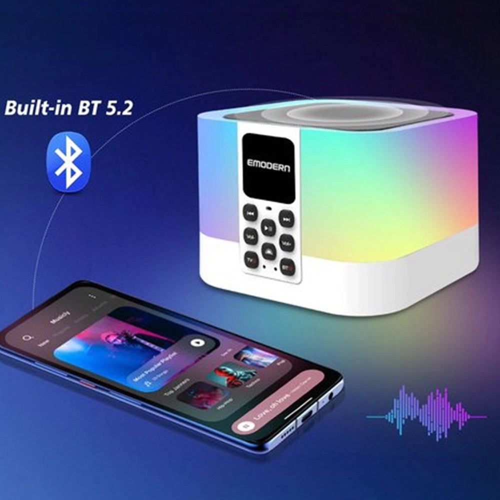 Trade Shop - Tv Box 8k Ultra Hd Altoparlante Bluetooth Android 15 Wifi 6 Illuminazione Rgb Tv6 Mate -