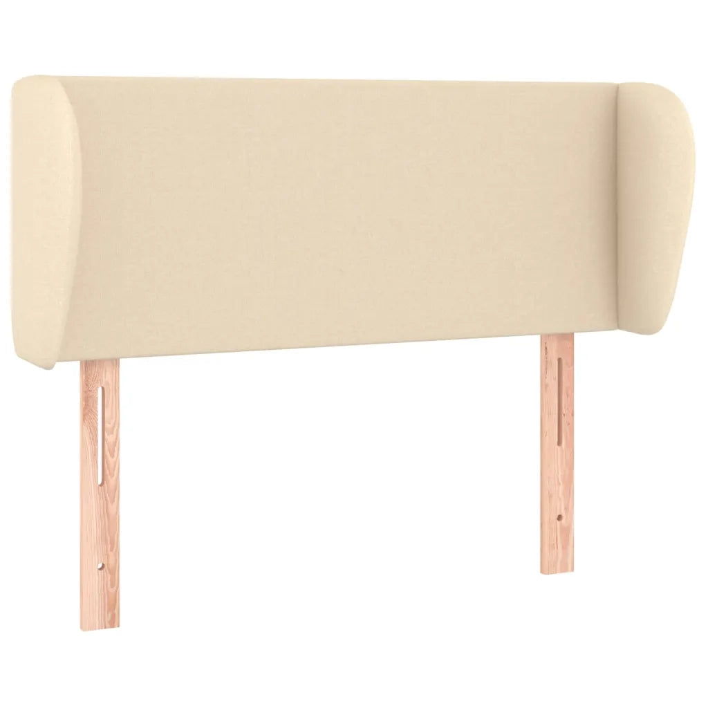 Testiera ad Orecchio-Testata con Orecchie Crema 103x23x78/88 cm in Tessuto 838967