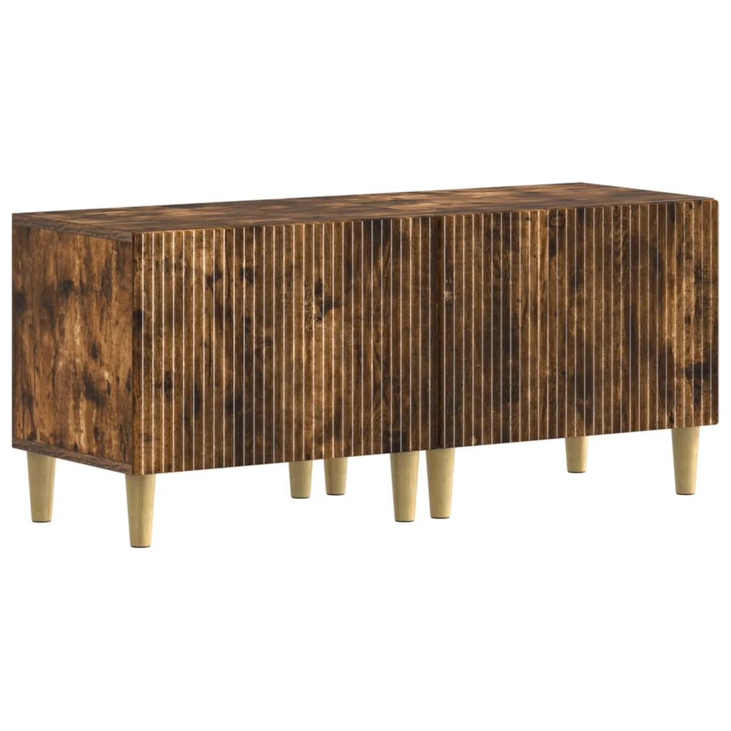 Mobile TV LED a 5 pezzi Rovere Fumo Legno ingegnerizzato 3416603