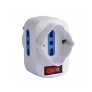 Adattatore Triplo Girevole Bianco Bl Syntesy 06615