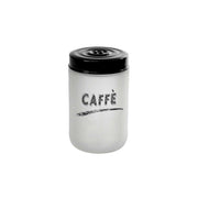 BARATTOLO IN VETRO SATINATO OPACO PER CAFFE' DA 660CC TOP NERO