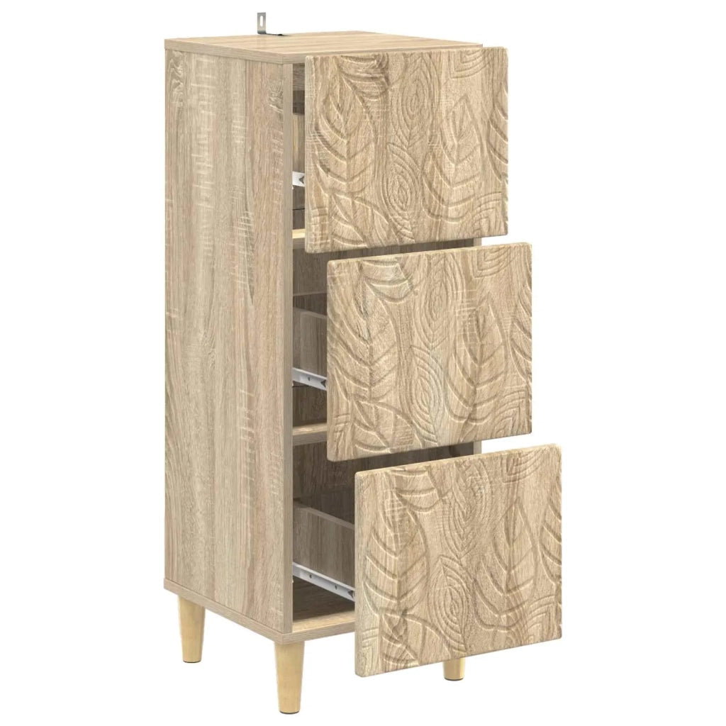 Mobile con Cassetti Rovere Sonoma 33 x 34,5 x 90 cm 895077