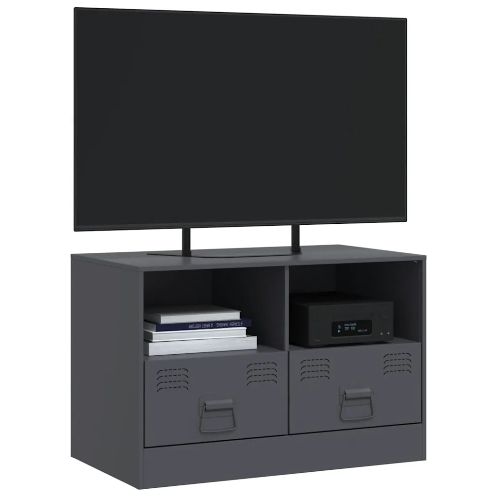 Mobile TV Antracite 67x39x44 cm in Acciaio 841743