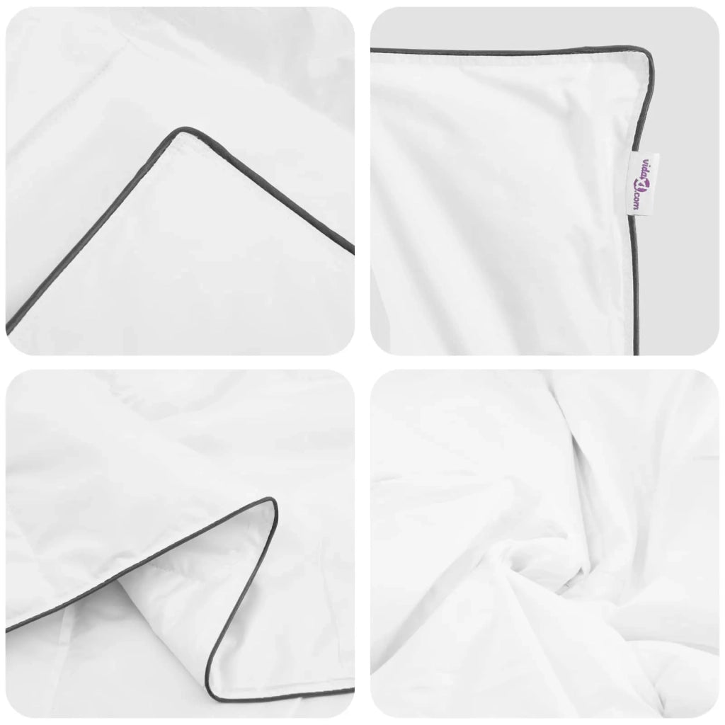 Piumone | Duvet Invernale con cuscino 2 pz Bianco Piuma d'anatra