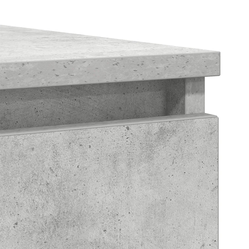 Credenza con Cassetti Grigio Cemento 100,5x35x98,5cm Truciolato 3328456