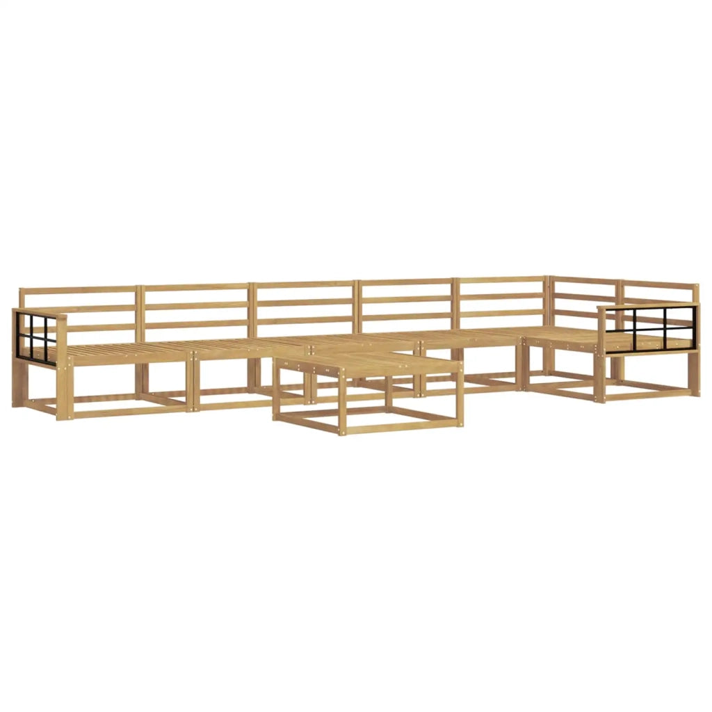 Set di divani da esterno 7 pcs Bianco 79 x 79 x 37 cm 3386558