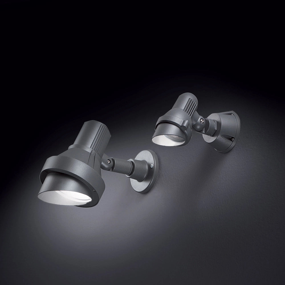 Applique Moderna Terra Alluminio Antracite 1 Luce Gu10
