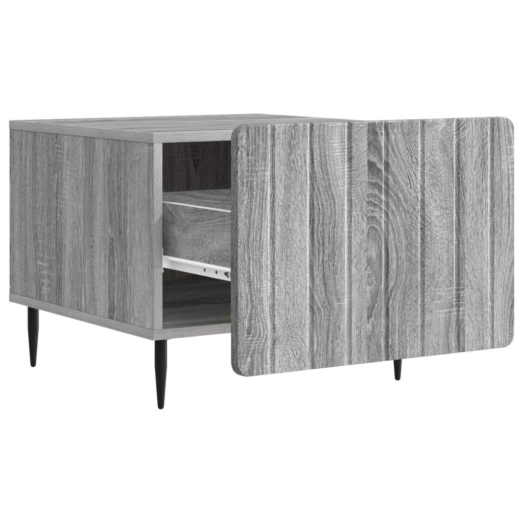 Tavolino da salotto con cassetto Grigio Sonoma 49 x 50 x 42 cm