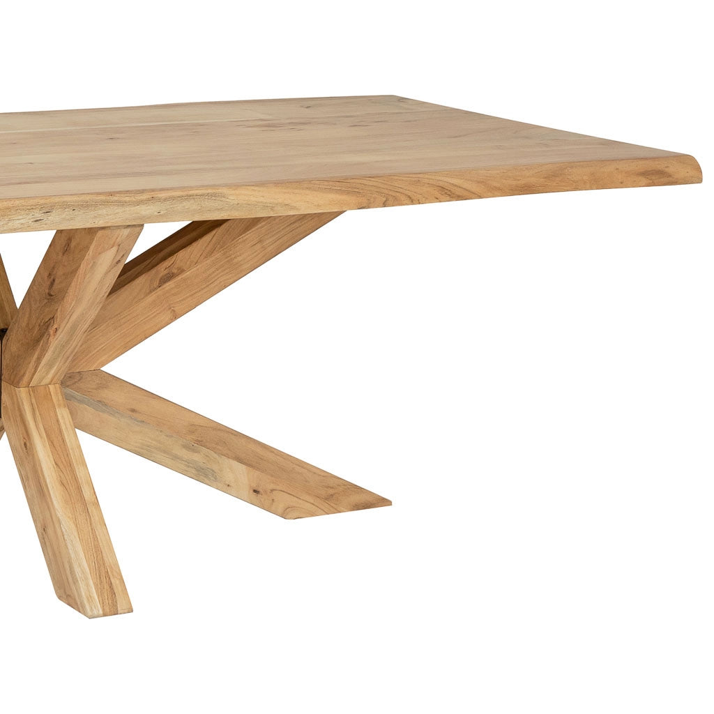 Tavolo da pranzo in legno marrone 180x90x76h cm