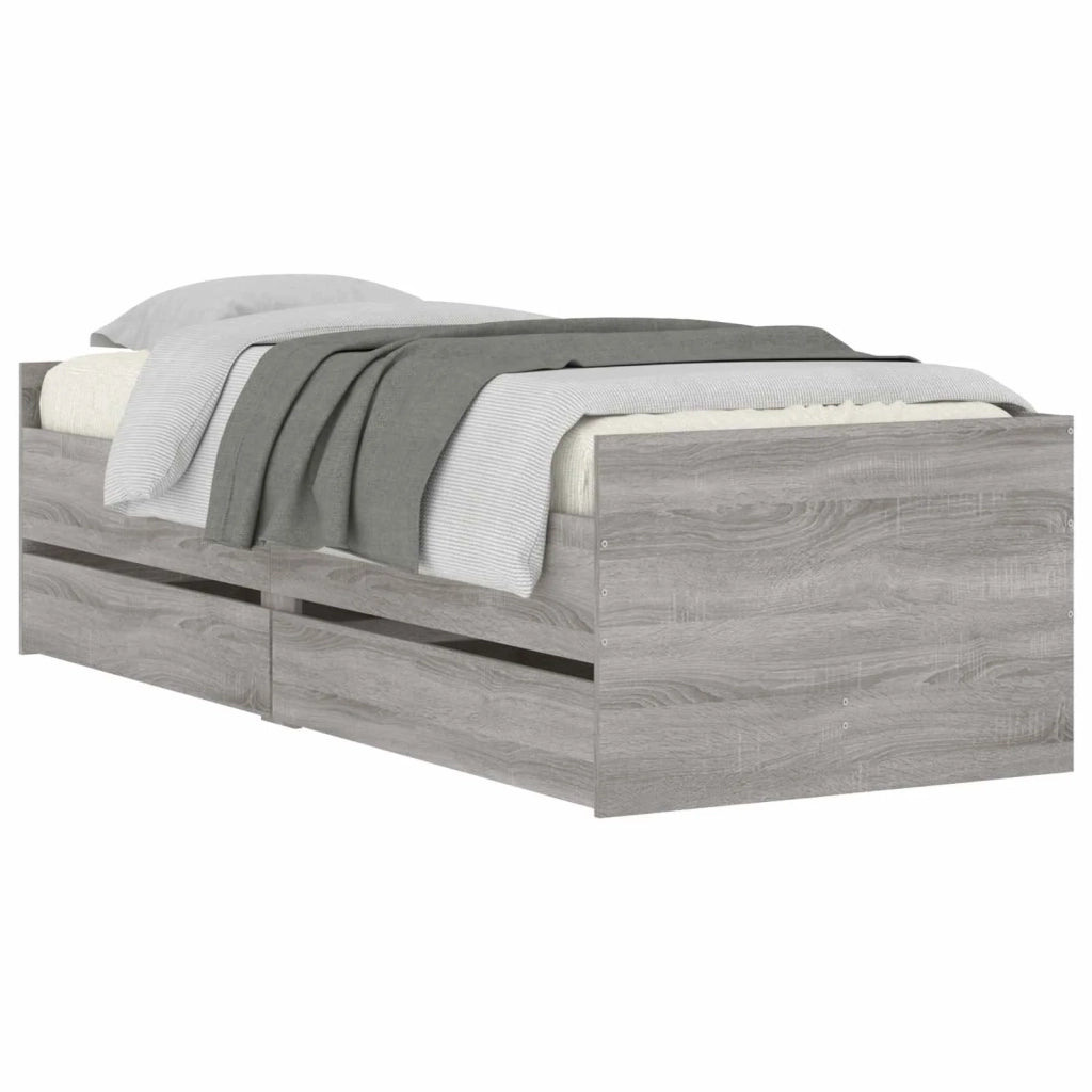 Telaio del letto con storage Grigio Cemento 80 x 200 cm 3429618