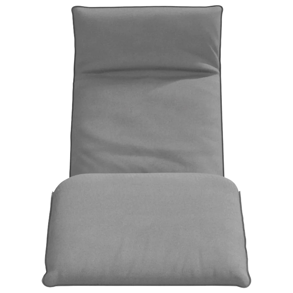 Lettino Pieghevole Grigio 175x54x8,5 cm in Tessuto Oxford
