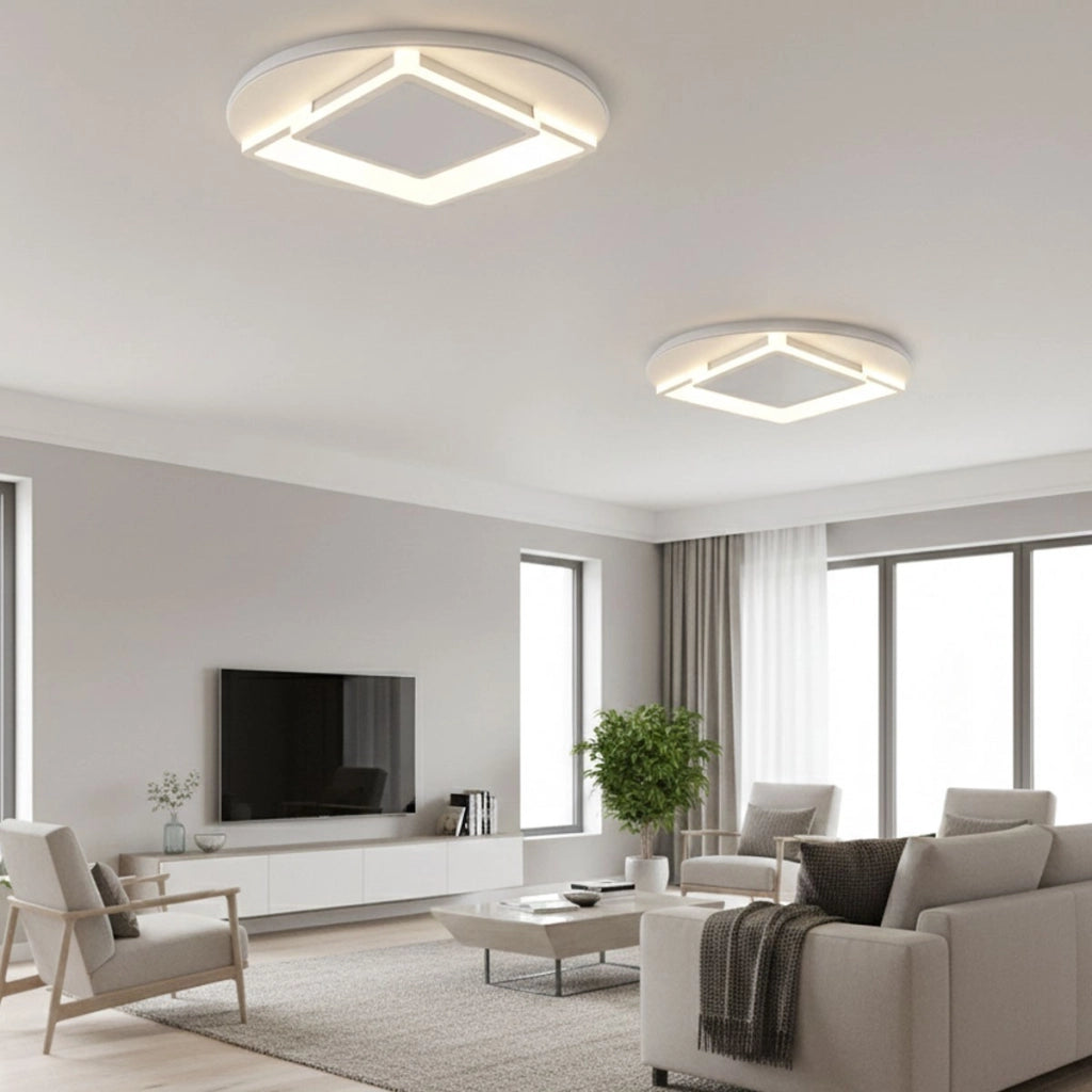 PLAFONIERA LED 36W 3CCT 3000K 4000K 6500K 4400LM DESIGN GEOMETRICO 33CM ET-31641