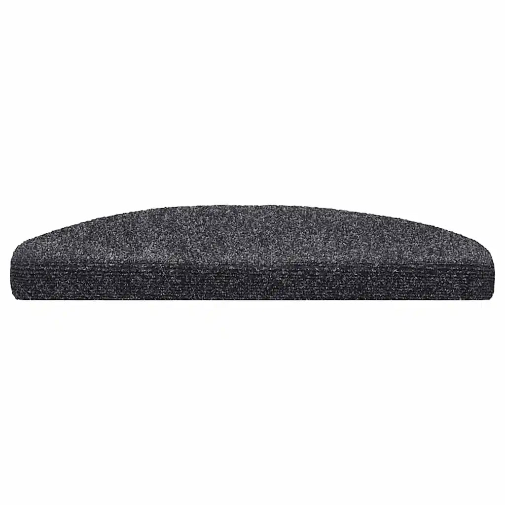Tappetini per scale autoadesivi 20 pz 65x21x4 cm Grigio scuro Semicircolari Grandi 3365644