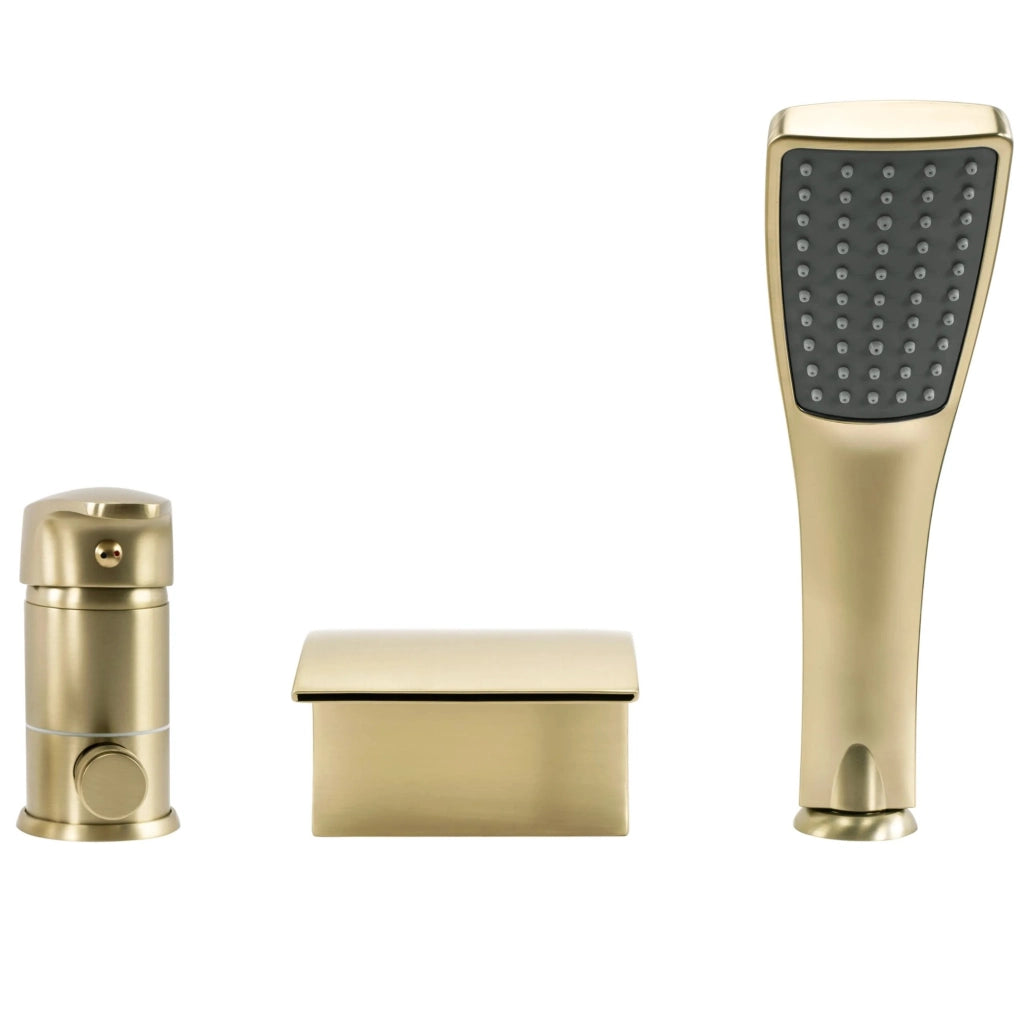Rubinetto Da Vasca Rea Riven Brush Gold