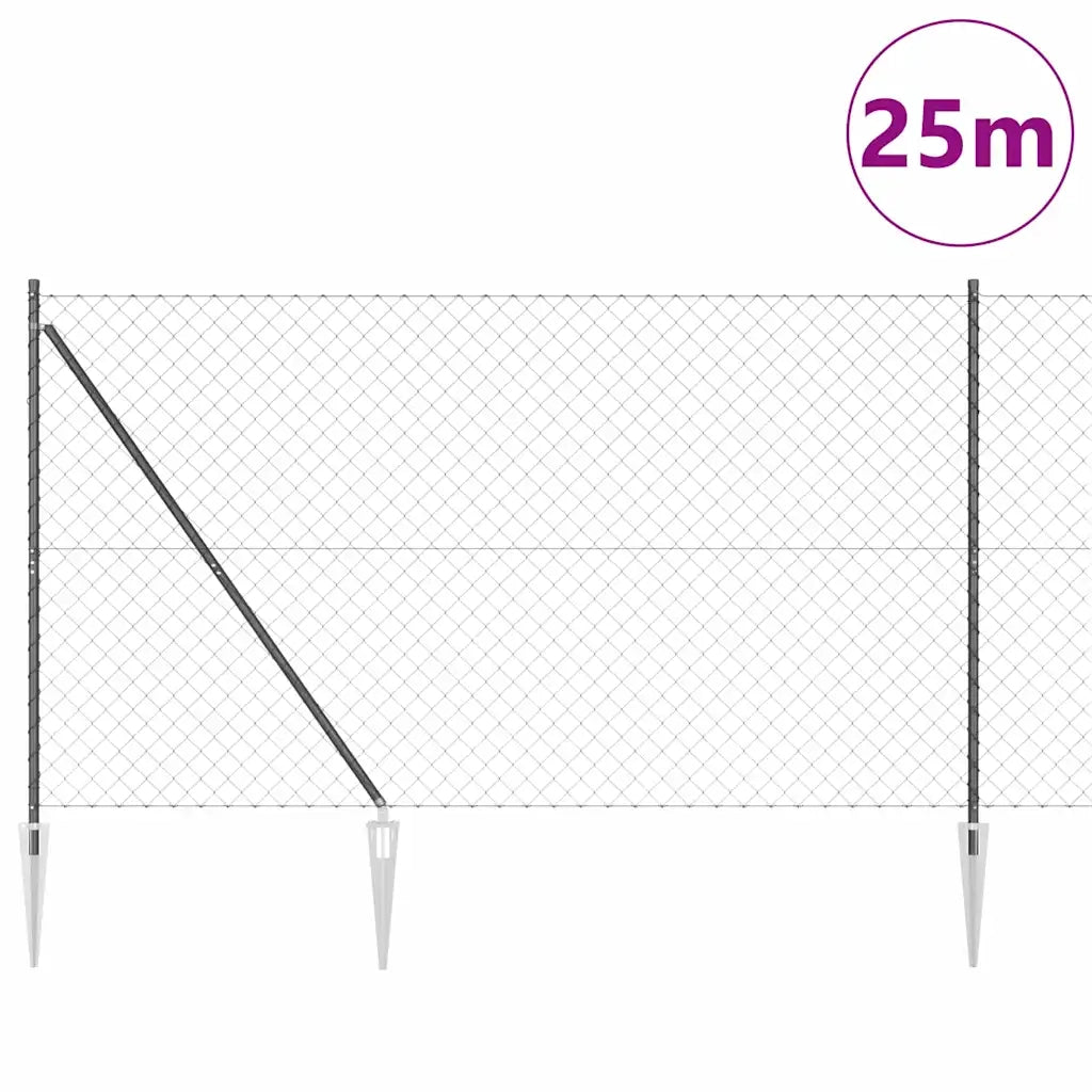 Palo della recinzione Grigio 25 x 1,5 m (mesh 60 x 60 mm) 3351200