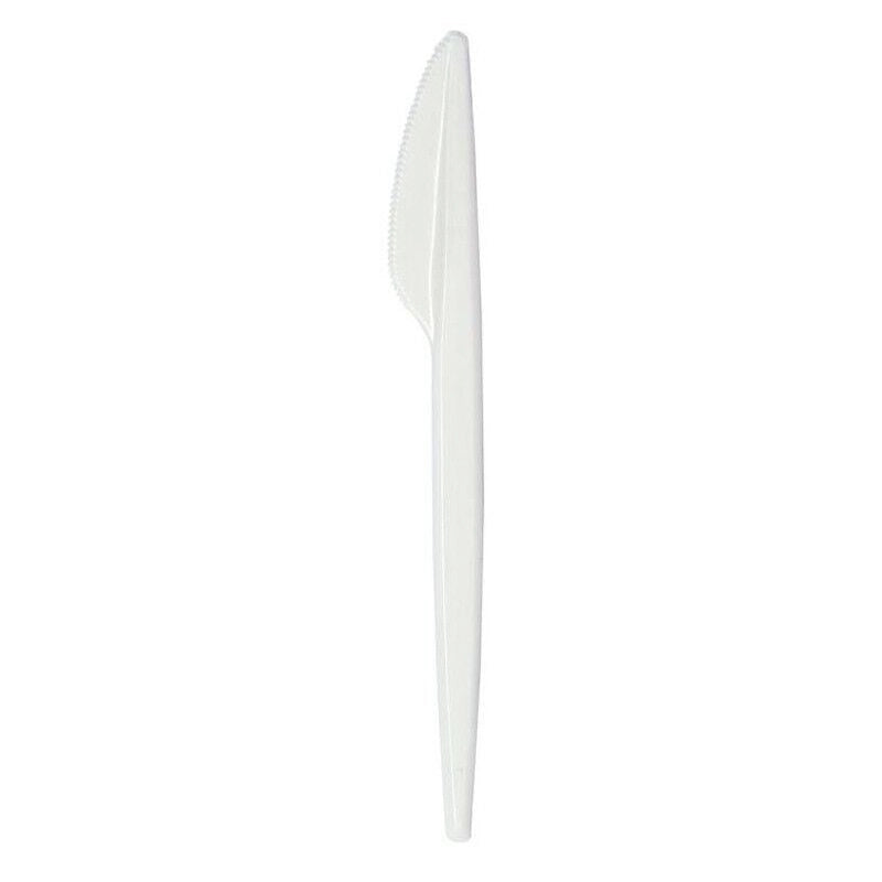 BIBO 15 COLTELLI STANDARD IN BIOPLASTICA BIANCHI