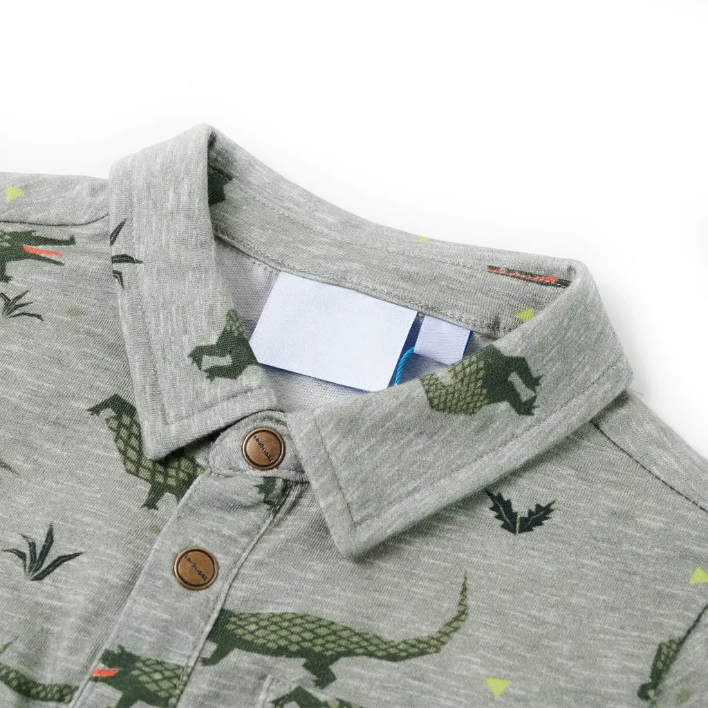 Camicia da Bambino Cachi Chiaro MÃ©lange 104cod mxl 110831