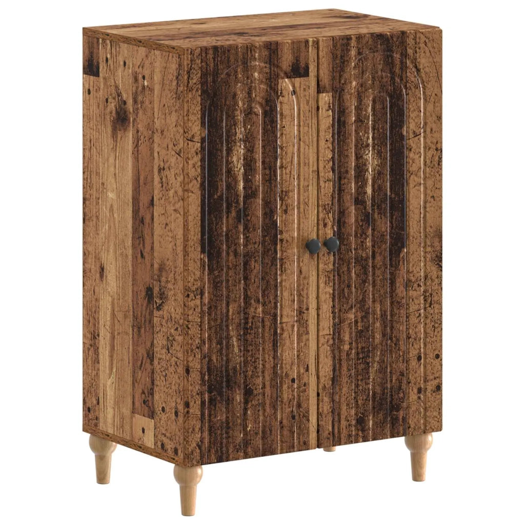 Mobile per scarpe ALKMAAR 59,5 x 39,5 x 90 cm Legno antico 896213