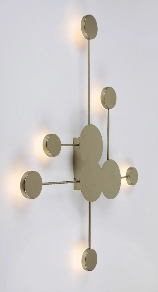 Applique moderna LED 21W 6 luci oro AMADEO 71276 Rabalux