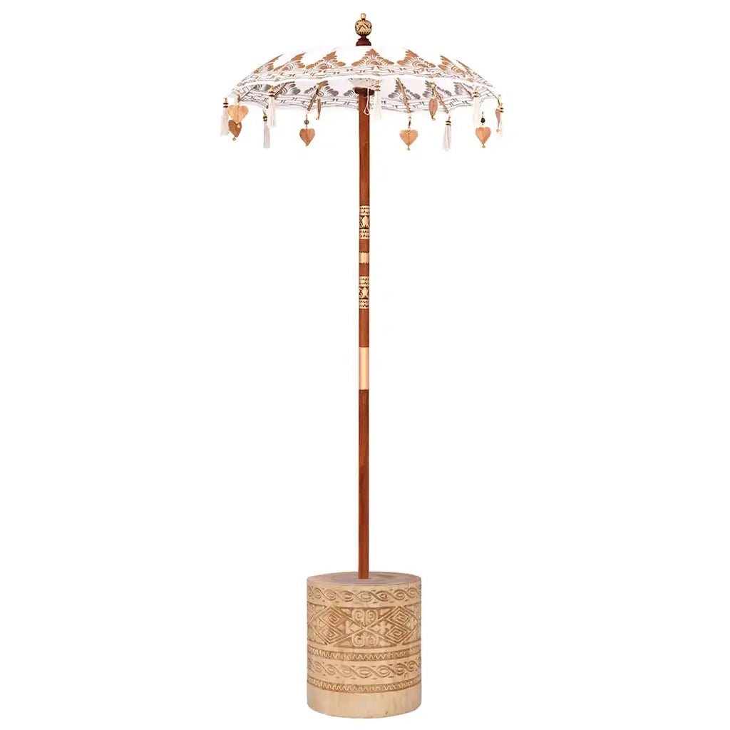 Parasol Balinese 260 Crema 95-100 cm Cotone e legno massello 3356908