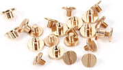 Set di Viti a Testa di Bronzo per Aggiustamento di Cinture - Decorazione Artigianale per Libri - 5/6,5 / 8mm (5mm)
