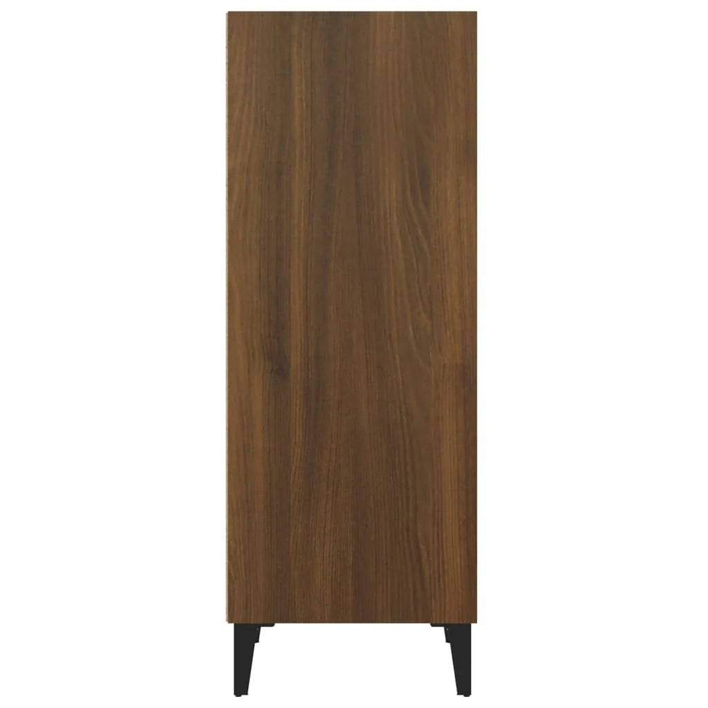 Buffet credenza cassettiera armadio mobile contenitore organizer per cucina soggiorno salotto 34,5 x 32,5 x 90 cm legno ingegnerizzato marrone 02_0031188