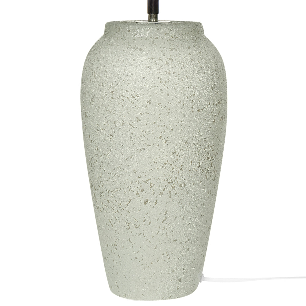 Lampada da tavolo Base in ceramica bianca Paralume a cono regolabile in lino Effetto invecchiato Design moderno e minimalista Soggiorno Camera da letto