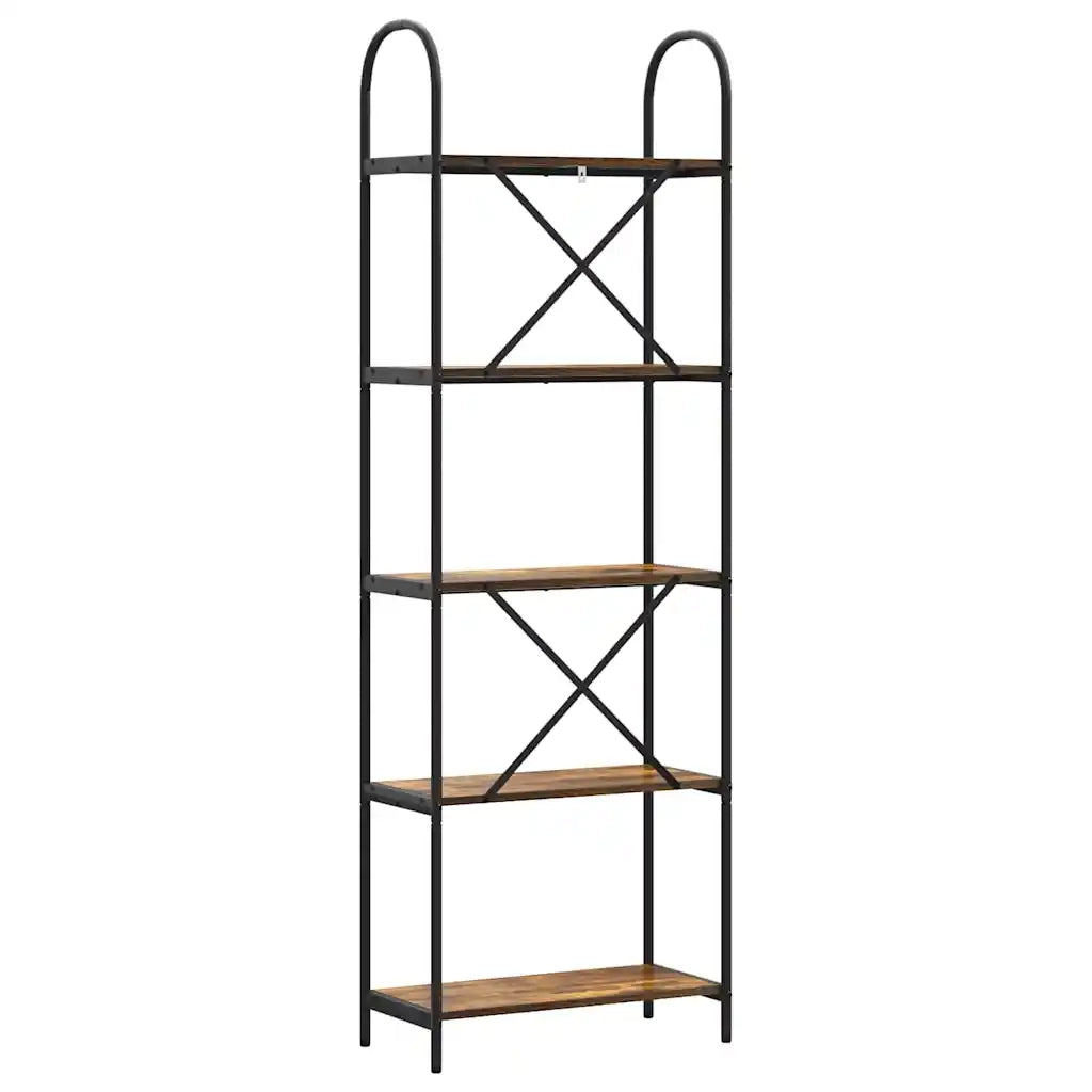 Libreria Rovere fumé 60 x 30 x 183 cm Legno multistrato 879907
