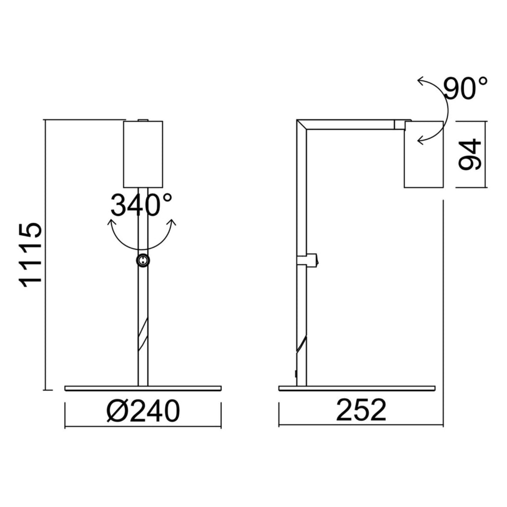 Piantana LED da terra elegante design moderno lampada pavimento GU10 luce orientabile salotto ufficio camera albergo 230V COLORE BIANCO