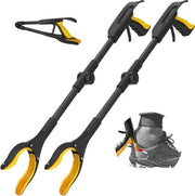 Due manici pieghevoli con cucchiaio per scarpe - attrezzo per la raccolta dei rifiuti - estensione del braccio - manico - 80 cm