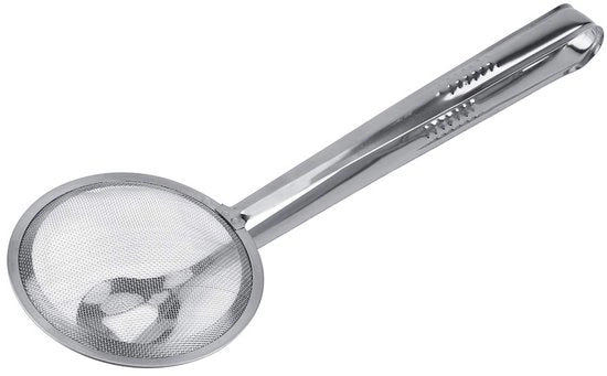 Spatola-tang multifunzionale per pentole calde, cucchiaio di acciaio inossidabile per la cucina, setacciatore, con clip, cucchiaio per pentole calde, cucchiaio per cibo fritto, setacciatore multifunzionale per olio.