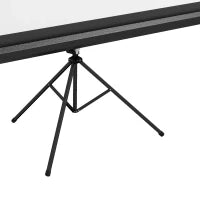 Telo Proiettore Pieghevole da 84" Formato 16:9 con Treppiede Regolabile, 200x8x118 cm, Nero