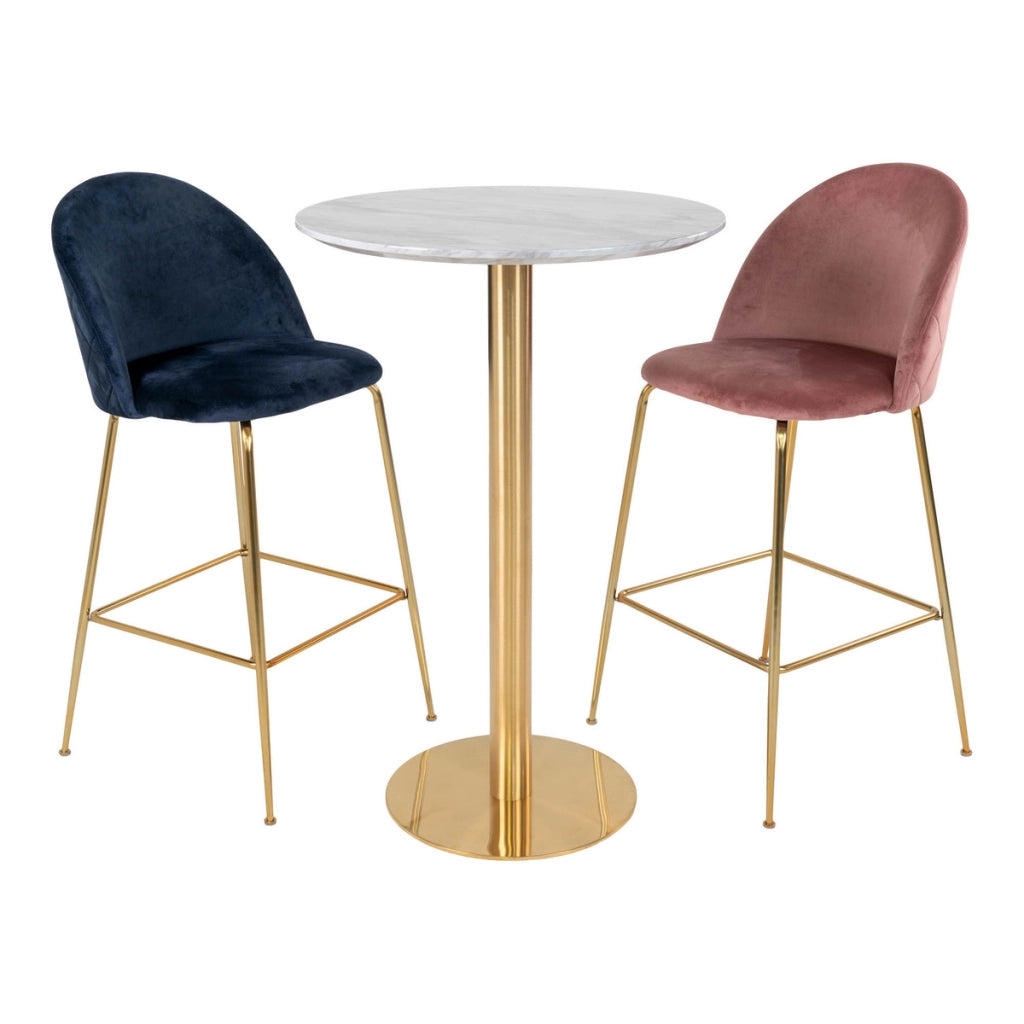 Tavolo Bar Bolzano, Oro, Metallo, 70x70x105 cm