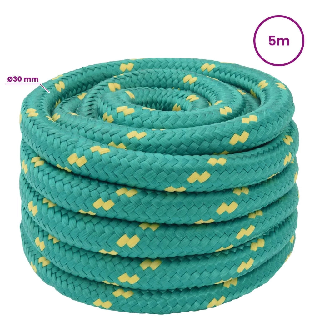 Corda multiuso 30 mm 5 m Verde PP 5400 kg Carico massimo 3472767