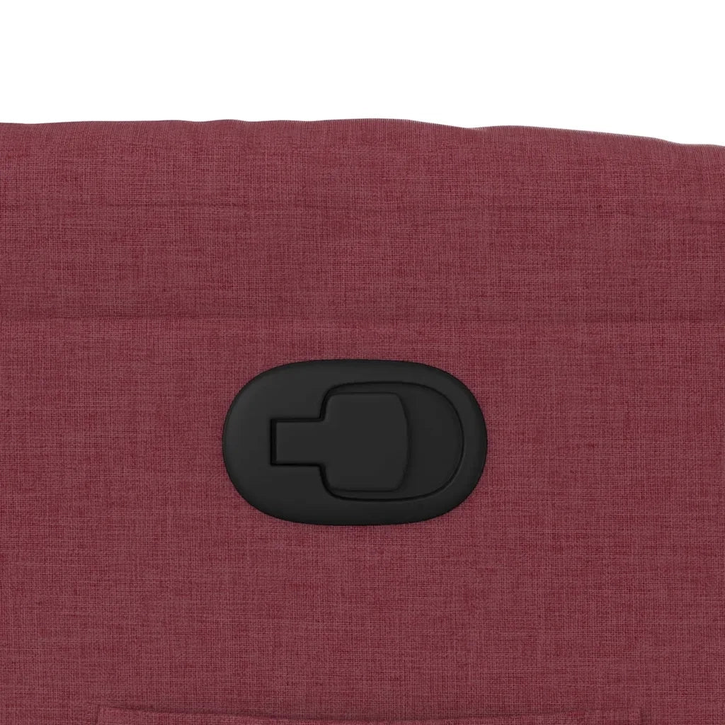 Poltrona | Sedia Relax Reclinabile in Tessuto Rosso Vino