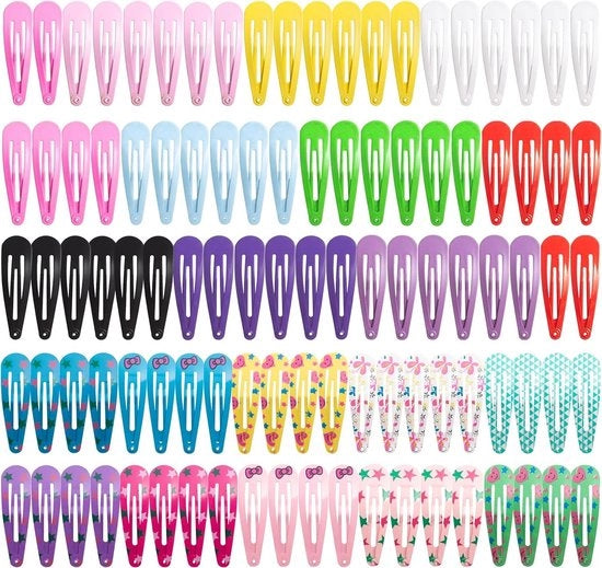 Set di spille per capelli - 50 pezzi - ispirazione verdura e animali - disegno cartoonesco colorato Candy