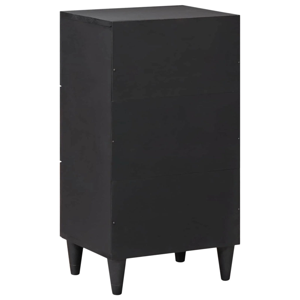 Mobile contenitore rettangolare moderno con cassetto e anta per soggiorno con motivo floreale 40 x 33 x 75 cm in legno di mango 02_0057863