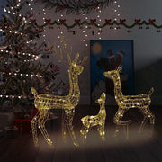 Famiglia di Renne di Natale 300 LED Bianco Caldo in Acrilico 329793