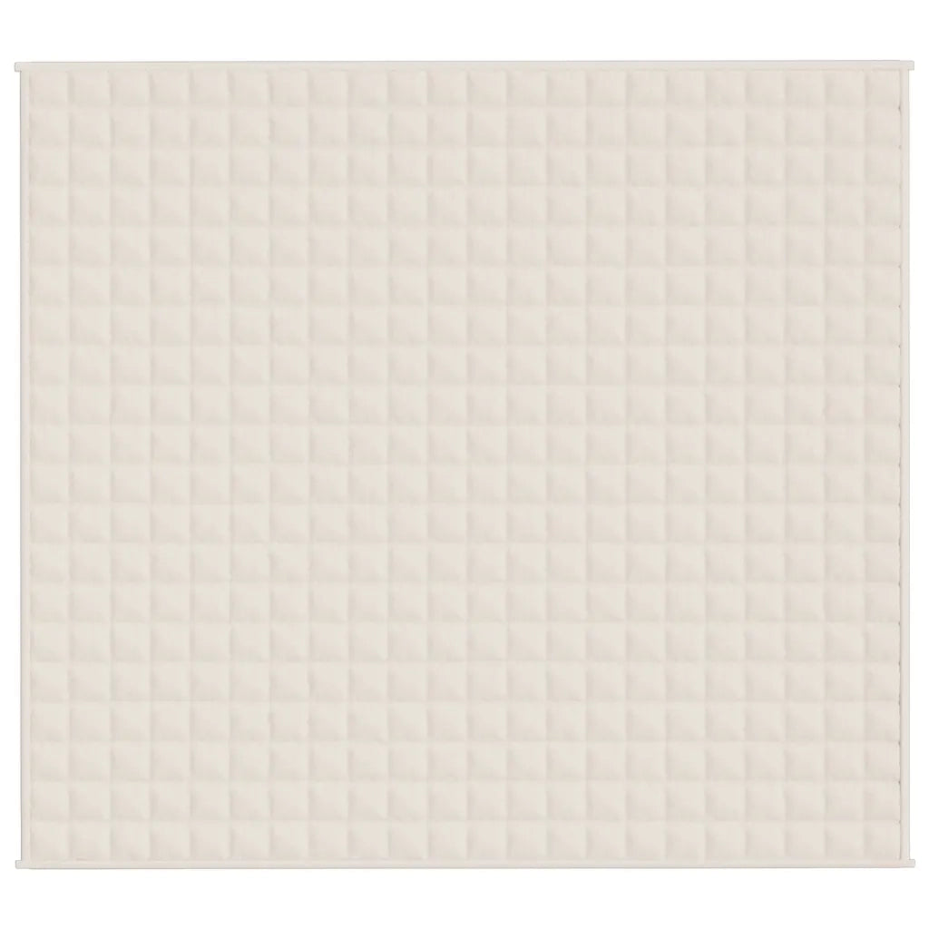 Coperta Ponderata Crema Chiaro 200x220 cm 13 kg Tessuto 3154823
