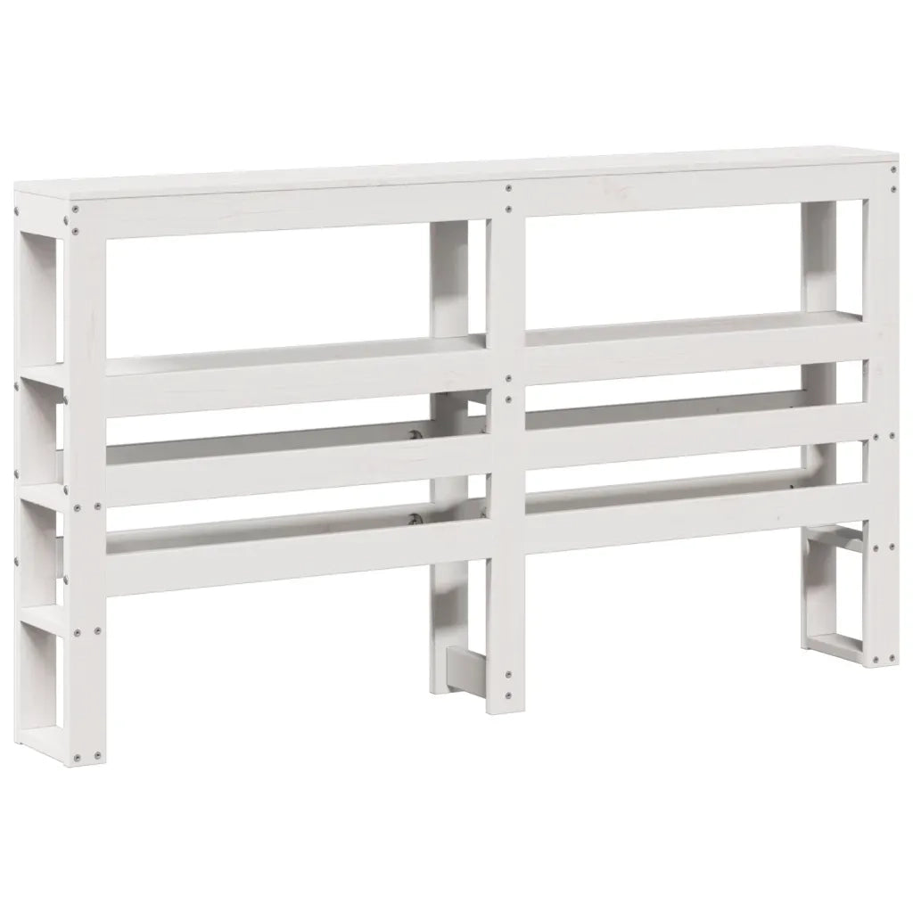 vidaXL Letto senza Materasso Bianco 75x190 in Legno Massello di Pino