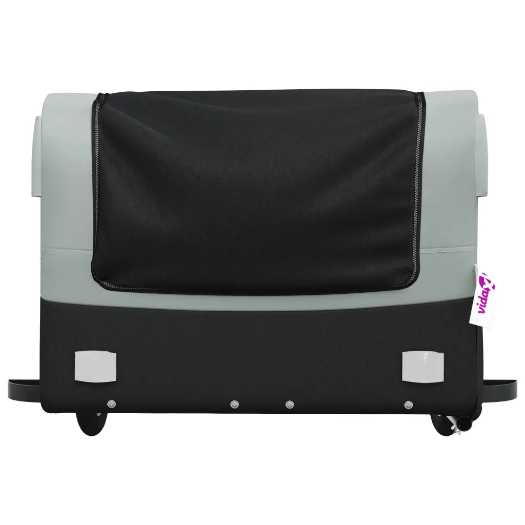 Rimorchio da Bici Nero e Grigio 45 kg in Ferro CFW5269884