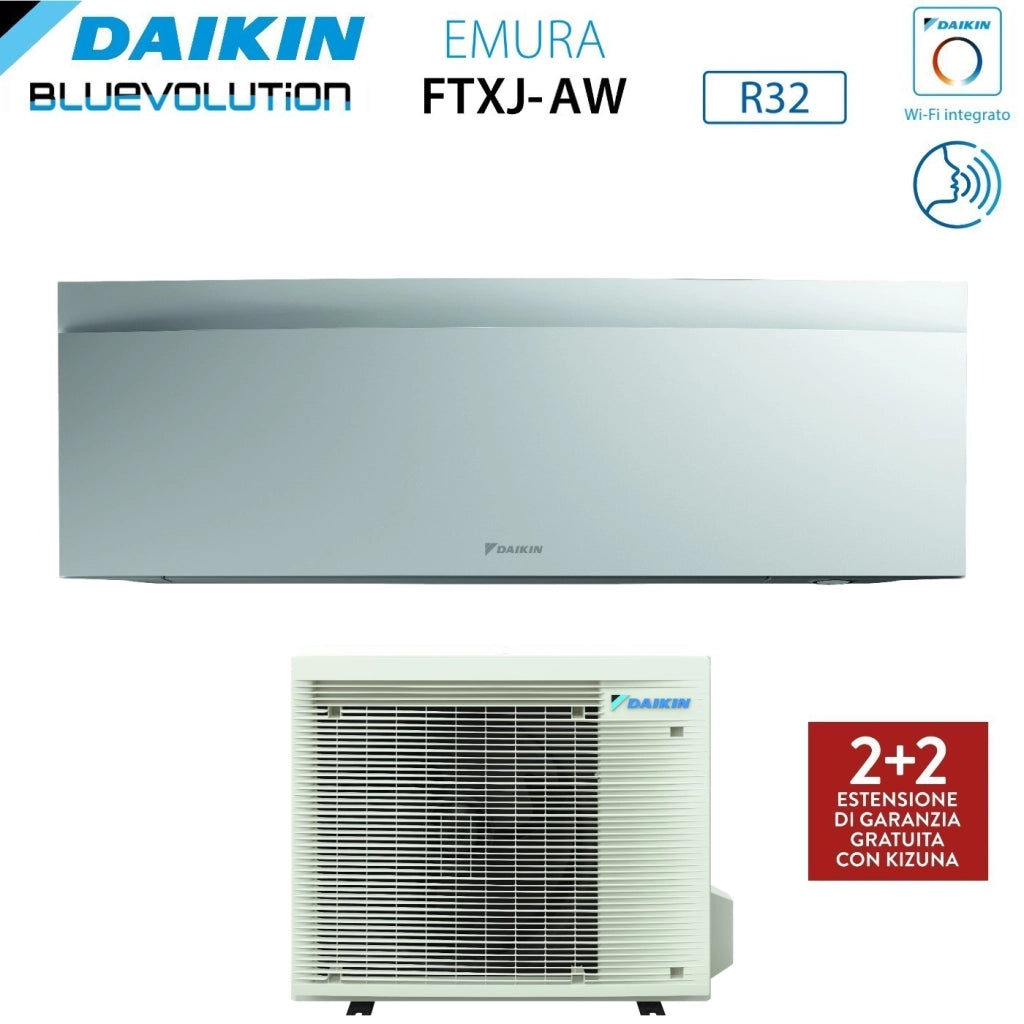 Condizionatore Daikin Emura White III 15000 Btu FTXJ42AW R-32 Wi-Fi Integrato Bianco Garanzia Italiana